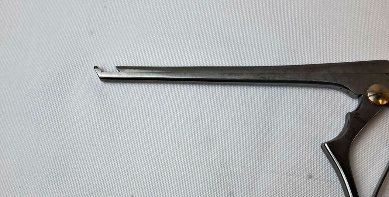 CODMAN 53-1509 Cervical Kerrison Rongeur 45deg Up 5mm Bite Thin Footplate 7" Shaft — photo 3
