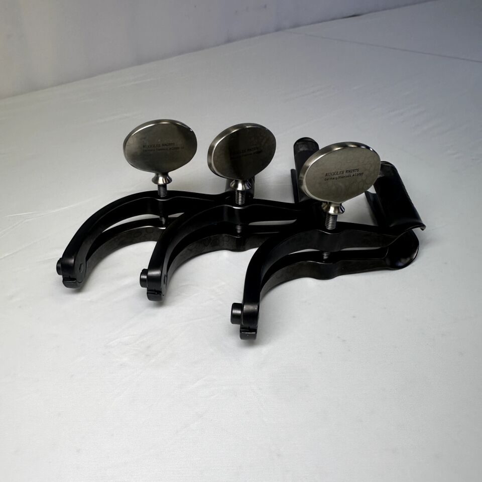 RUGGLES Various Set of 3 Transsphenoidal Speculum Black Coated Right Angled — photo 7