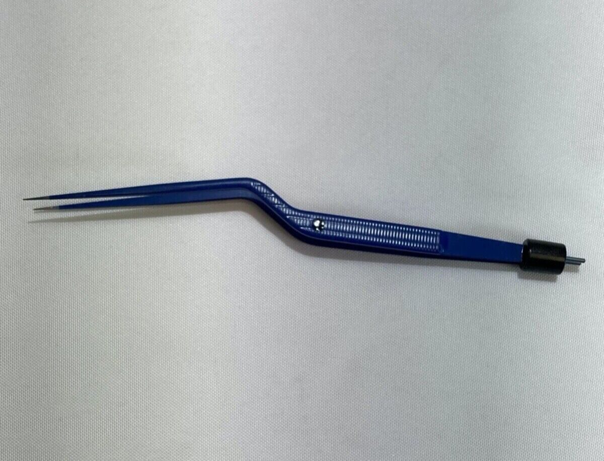 KOROS 7042-30IT Titanium Bayonet Bipolar Forceps 0.5mm Tip L:8.75"