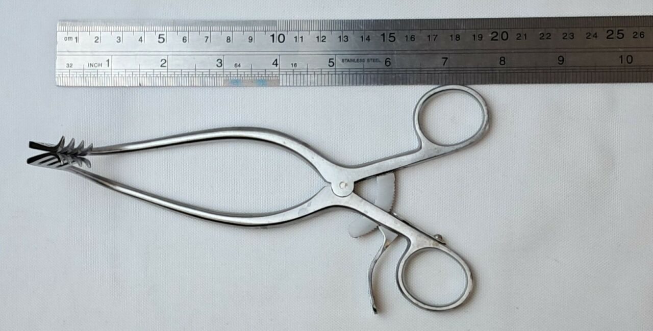 MILLENNIUM SURGICAL gs 40.5440 Adson Retractor 7.5" Angled 4x4 Sharp — photo 3