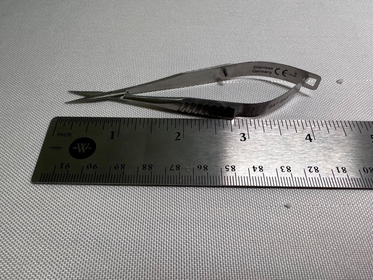 ACCURATE ASSI SAS-11 Micro Dissecting Scissors Straight Blades 4" Length — photo 4