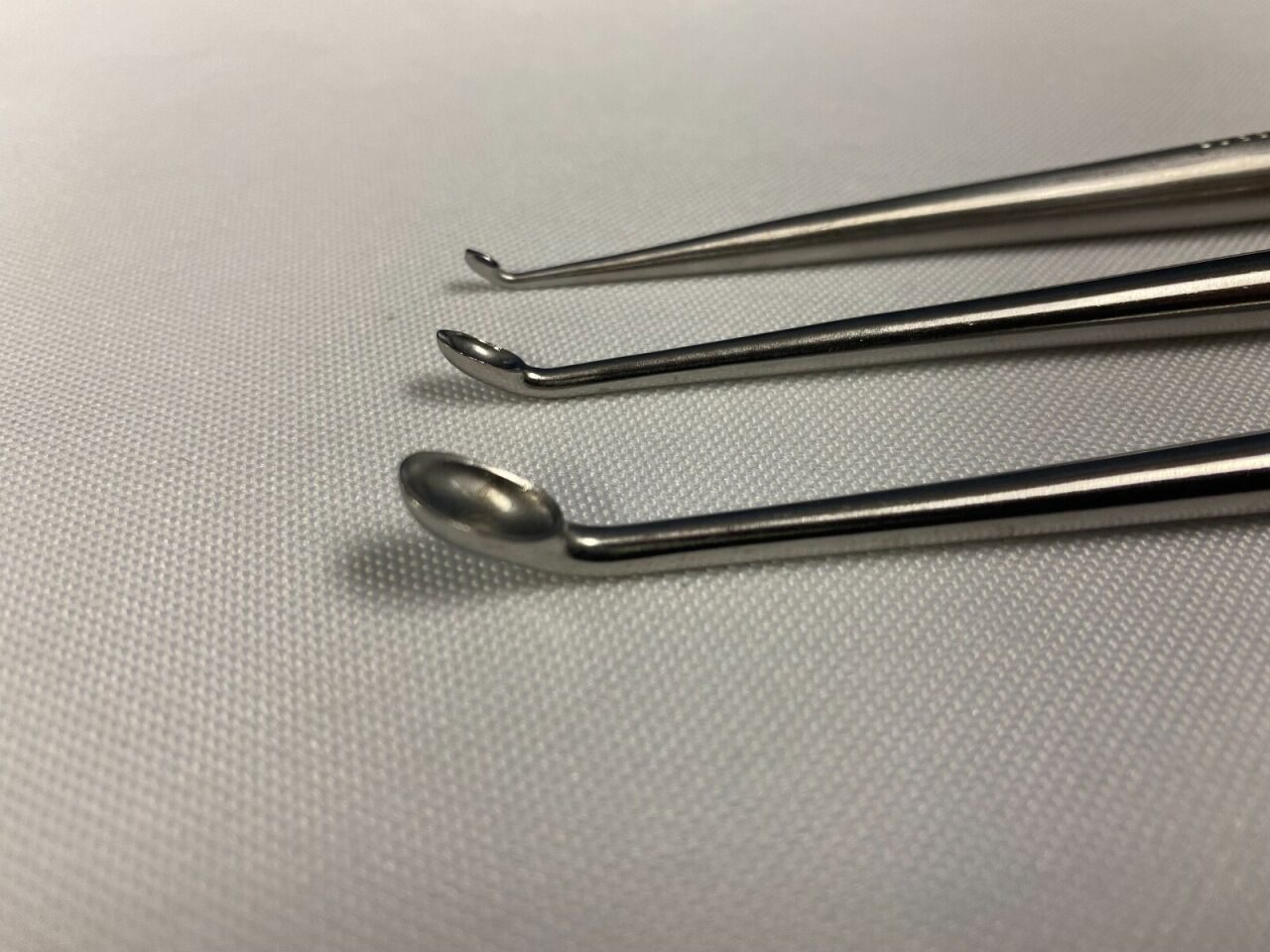 CODMAN  Set of 3 Forward Angled 8" Bone Curettes Orthopedic — photo 5