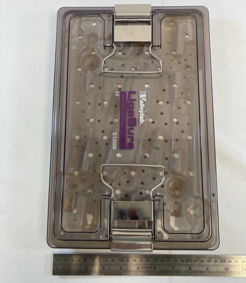 VALLEYLAB LS0200 LigaSure Vessel Sealing System Sterilization Case Tray w/ Lid — photo 6