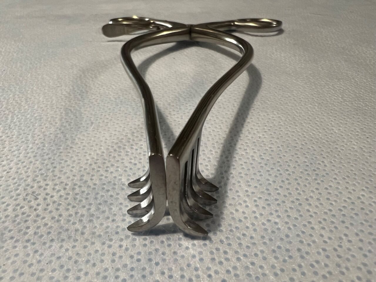 V. MUELLER N950 Adson Cerebellar Straight Retractor 4X4 Sharp Prongs 7-1/2" L — photo 2
