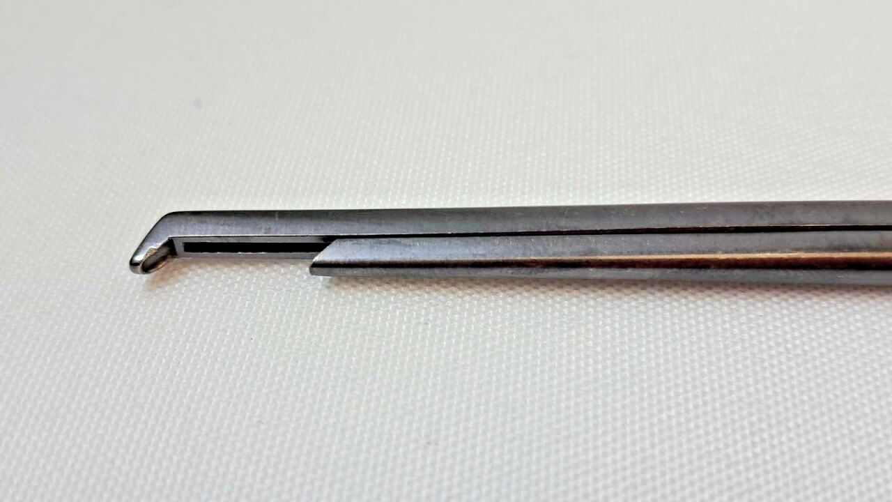 INTEGRA Ruggles RD4882 Black Diamond Micro Kerrison Rongeur 2mm 40° Up 8" Thin — photo 3