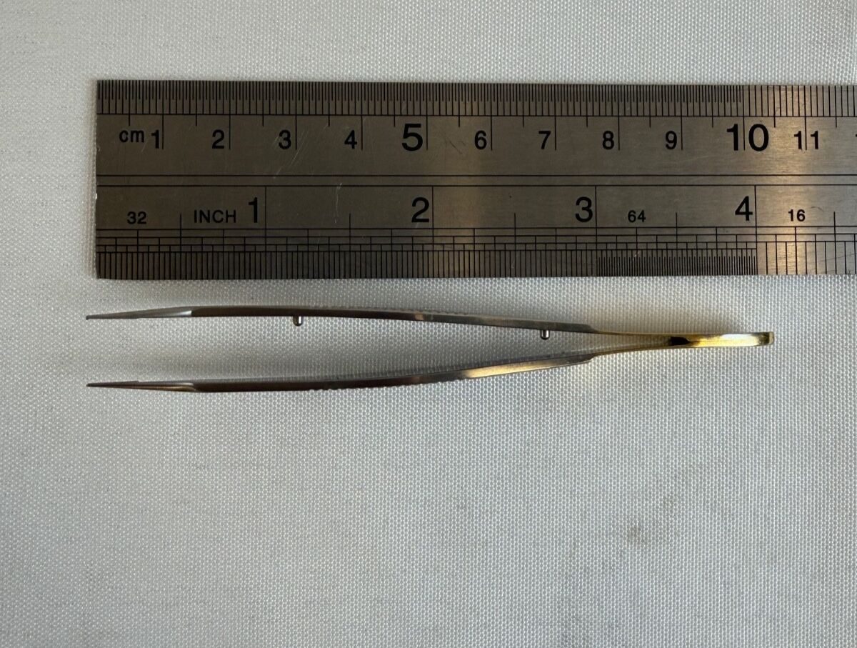 BLACK & BLACK SURGICAL B 55507 ONYX Castroviejo Diamond Dust Forcep 0.5mm x 4" — photo 8