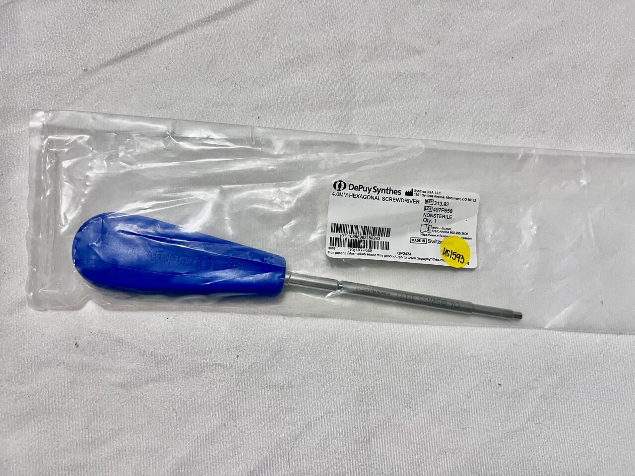 SYNTHES 313.03 4mm Hexagonal Screwdriver