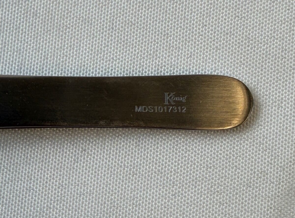 KONIG MDS1017312 Adson Tissue Forcep Light Weight 1x2 Teeth 4.75" — photo 2