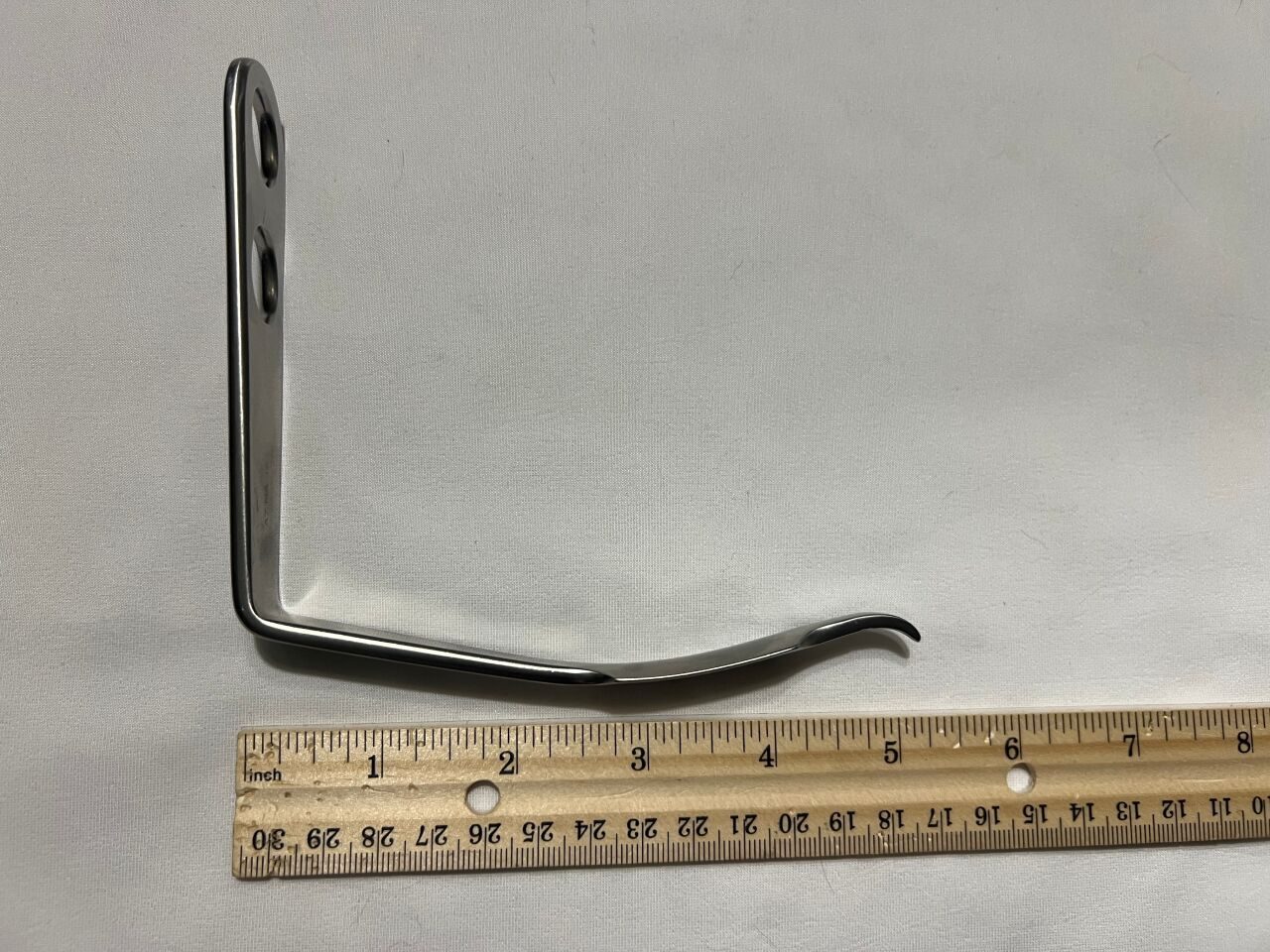SYNTHES 399.21 Hohmann Retractor Straight 18mm Short Narrow Tip — photo 3