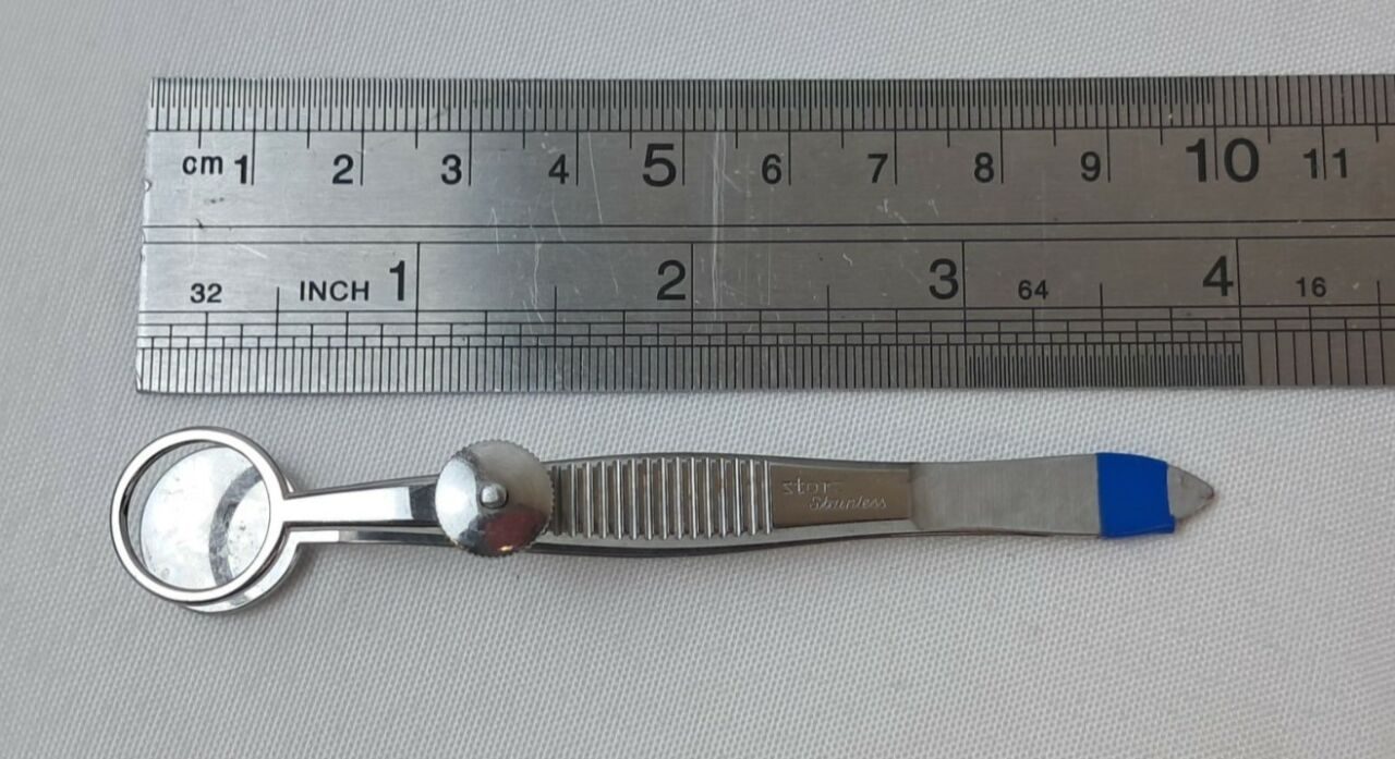 KARL STORZ E-2618 12mm (Ring) / 15mm (Plate) Hunt Chalazion Forceps — photo 6