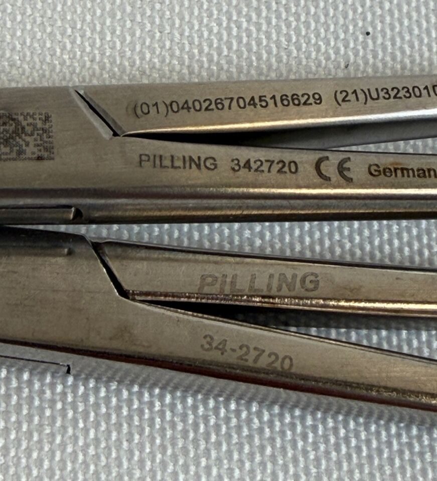 PILLING WECK 342720 Willauer Allis Tissue Forcep 5x6 Teeth 10" 26cm - Pair — photo 2