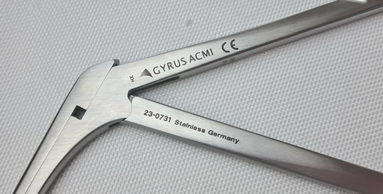 GYRUS ACMI 23-0731 Weil Blakesley Through Cut 45deg Up 4.8mm x 13mm Jaws ENT — photo 3
