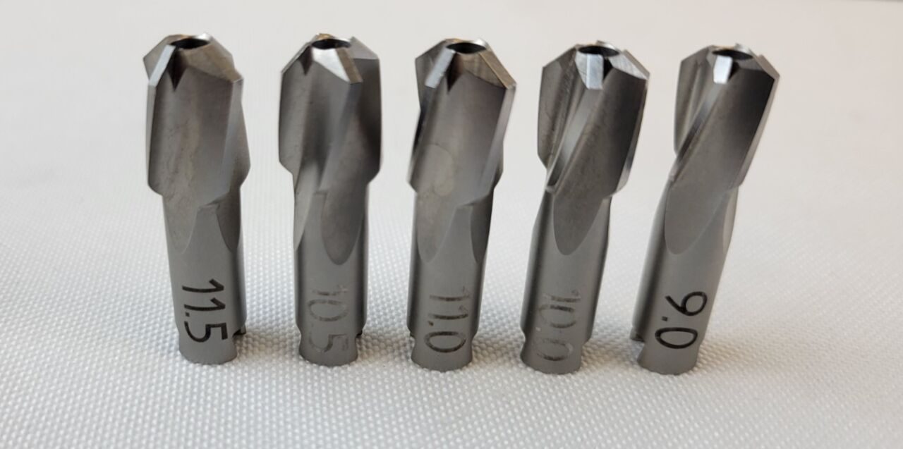 STRYKER Set of 5 9.0, 10.0, 10.5, 11.0, 11.5 Surgical End Mills — photo 3