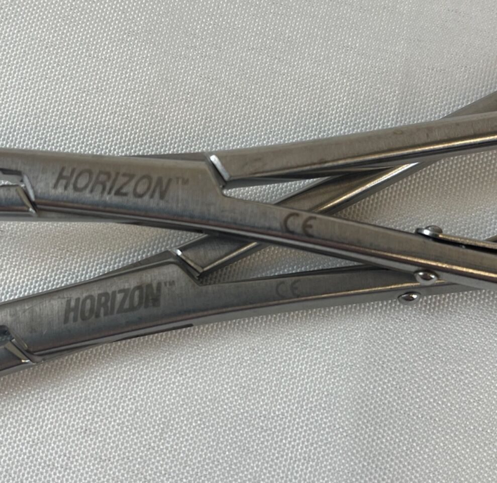 PILLING WECK 237081 Pair of Horizon Open Ligating Curved Medium 8" Clip Appliers — photo 3