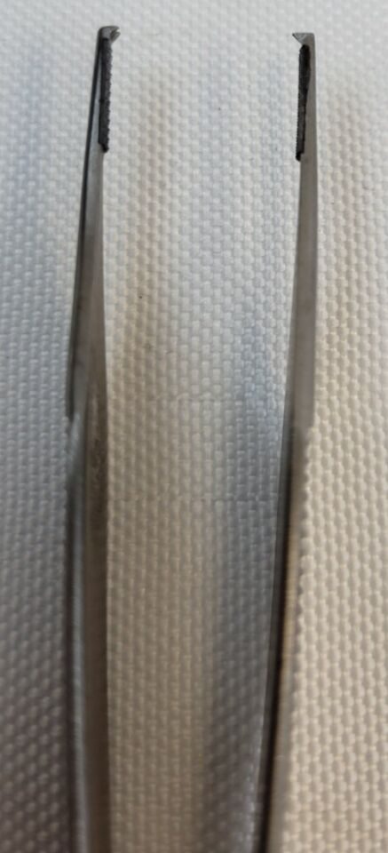 JARIT 122-500 Adson Carb-Bite Needle and Tissue Pulling Forceps Straight 4-7/8" — photo 3