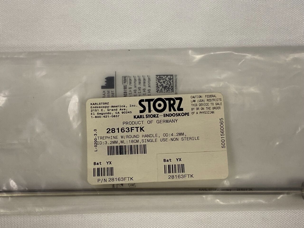 KARL STORZ 28163FTK Arthroscope — photo 2