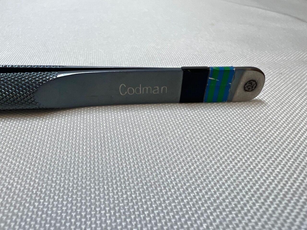 CODMAN 80-1731 Rhoton Titanium Tissue Forceps 7" 1x2 Teeth 1mm Tip — photo 2