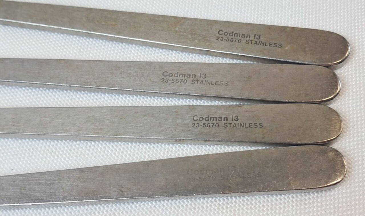 CODMAN 23-5670 Heaney Uterine Biopsy Curette 11.5" Oval Loop Serrated - Lot of 4 — photo 3