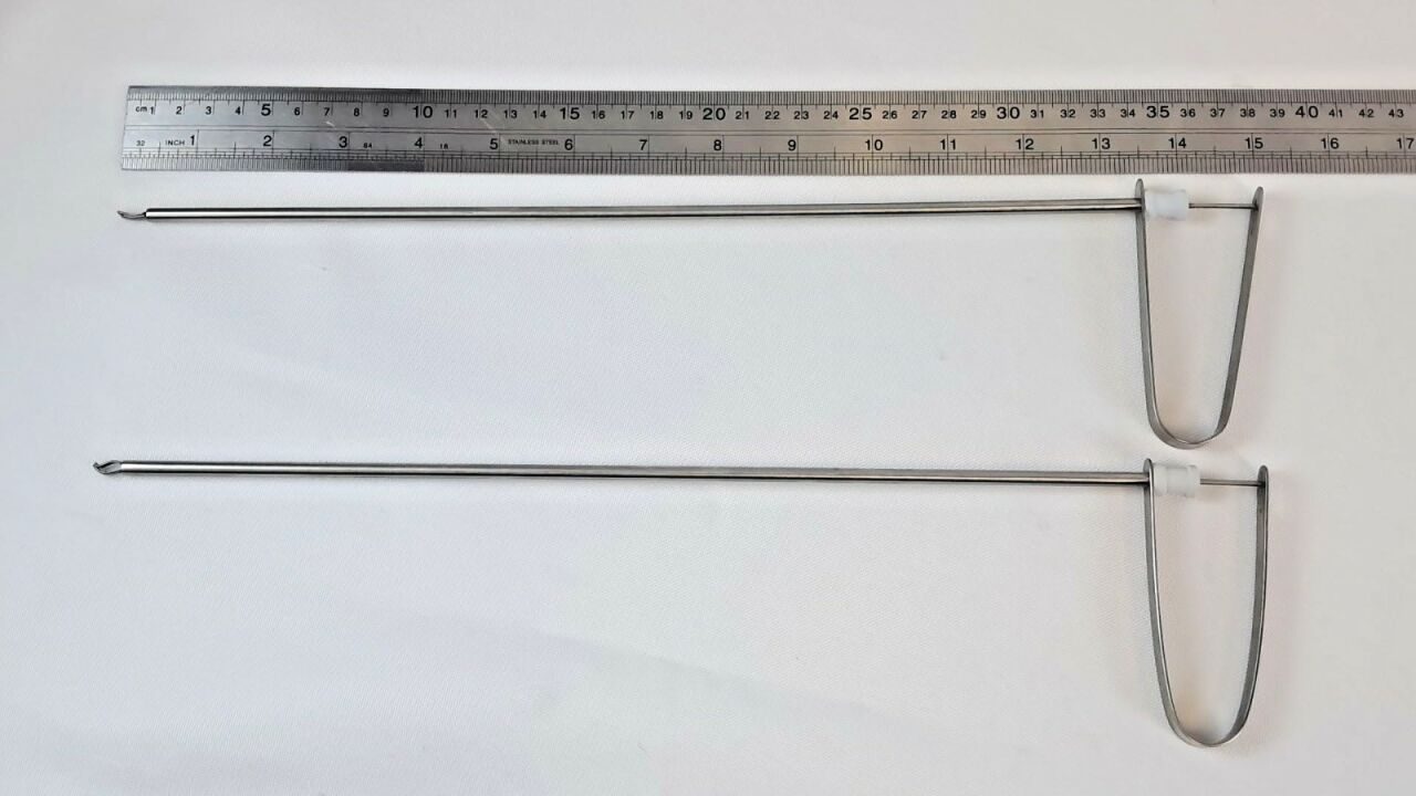 JARIT 615-113 & 615-116 Fallopian Tube Grasping Forceps Set 5mm x 32cm 2Pc Set — photo 6