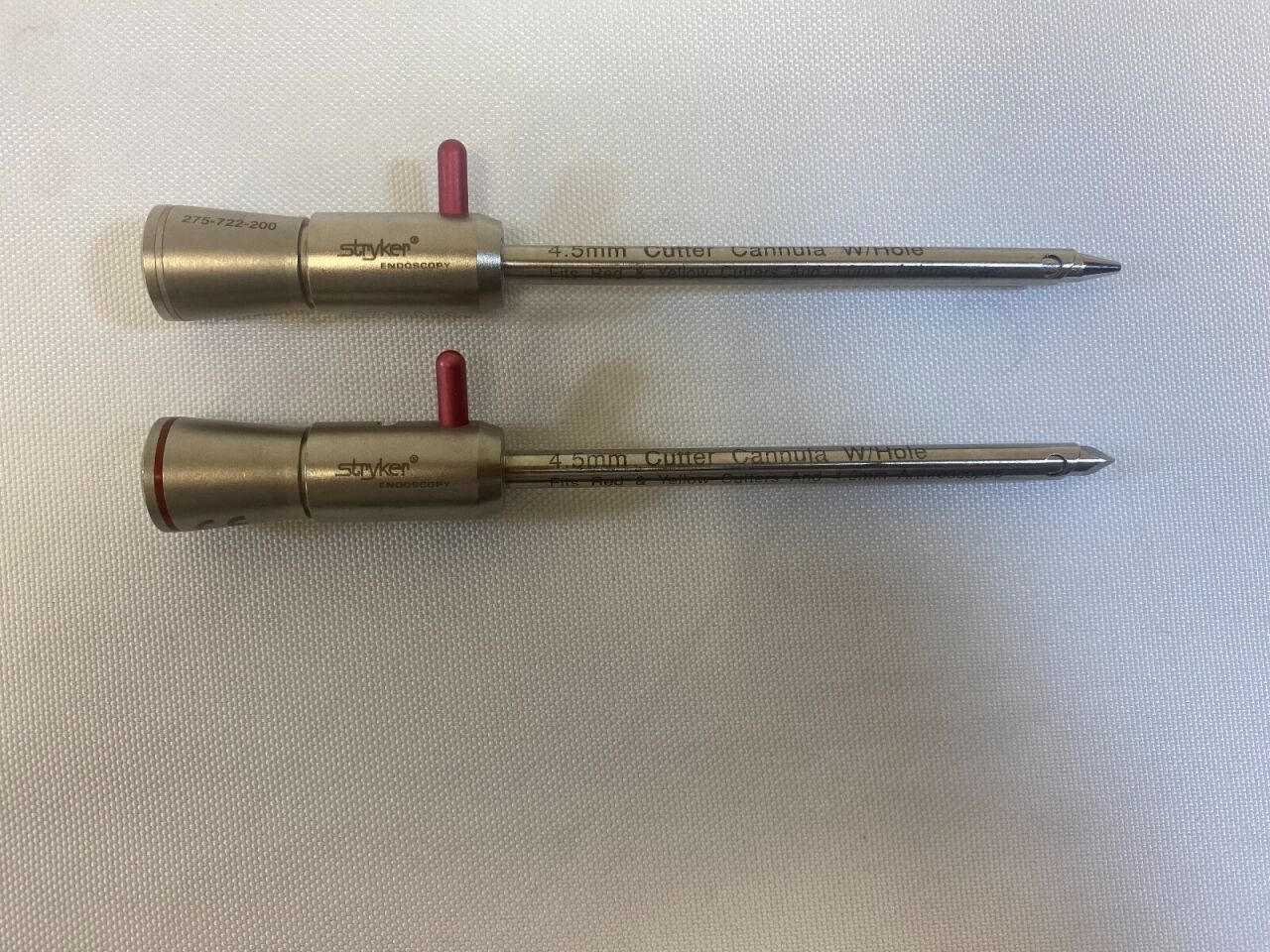 STRYKER 275-722-300 275-722-200 275-722-2100 4.5mm Cannula with Sharp & Blunt Obturators