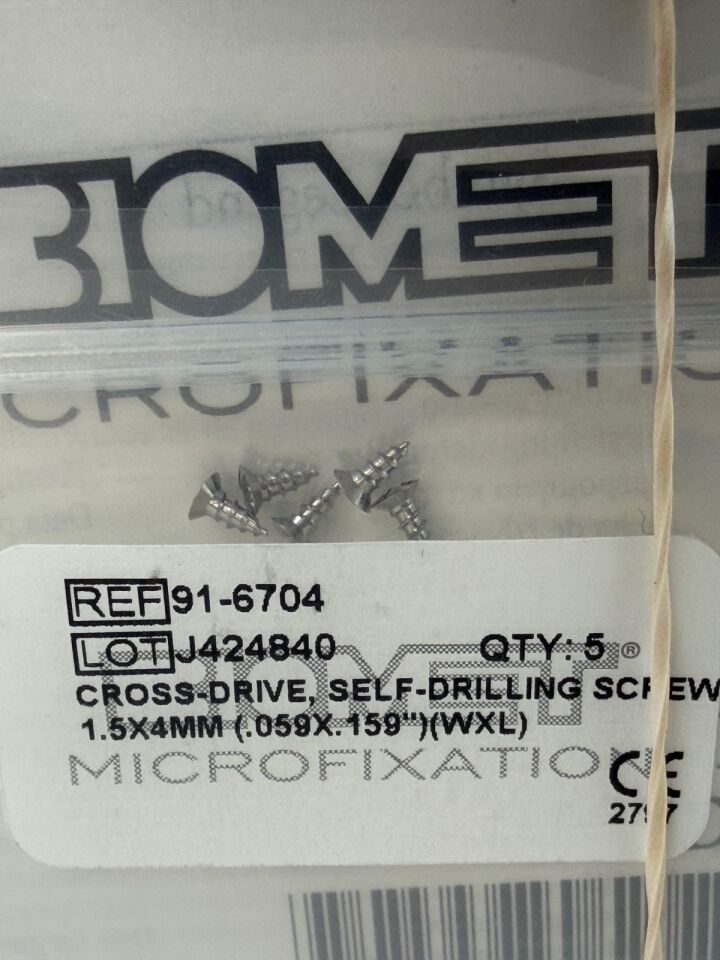 BIOMET Thin Flap Microfixation Instrument Set Neuro CMF — photo 5