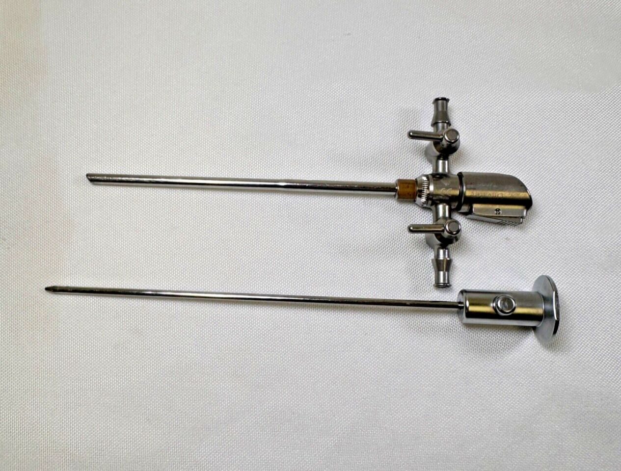 LINVATEC T4030 Double Stopcock w/ T4902 Conical Obturator Quicklatch Cannula