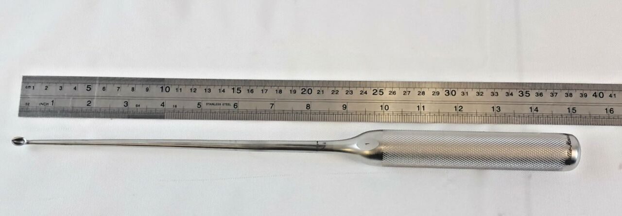 WALLIE HEINIG Lenox Maclaren Size 1 Straight Curette 4mm x 6.5mm Cup 15" — photo 6