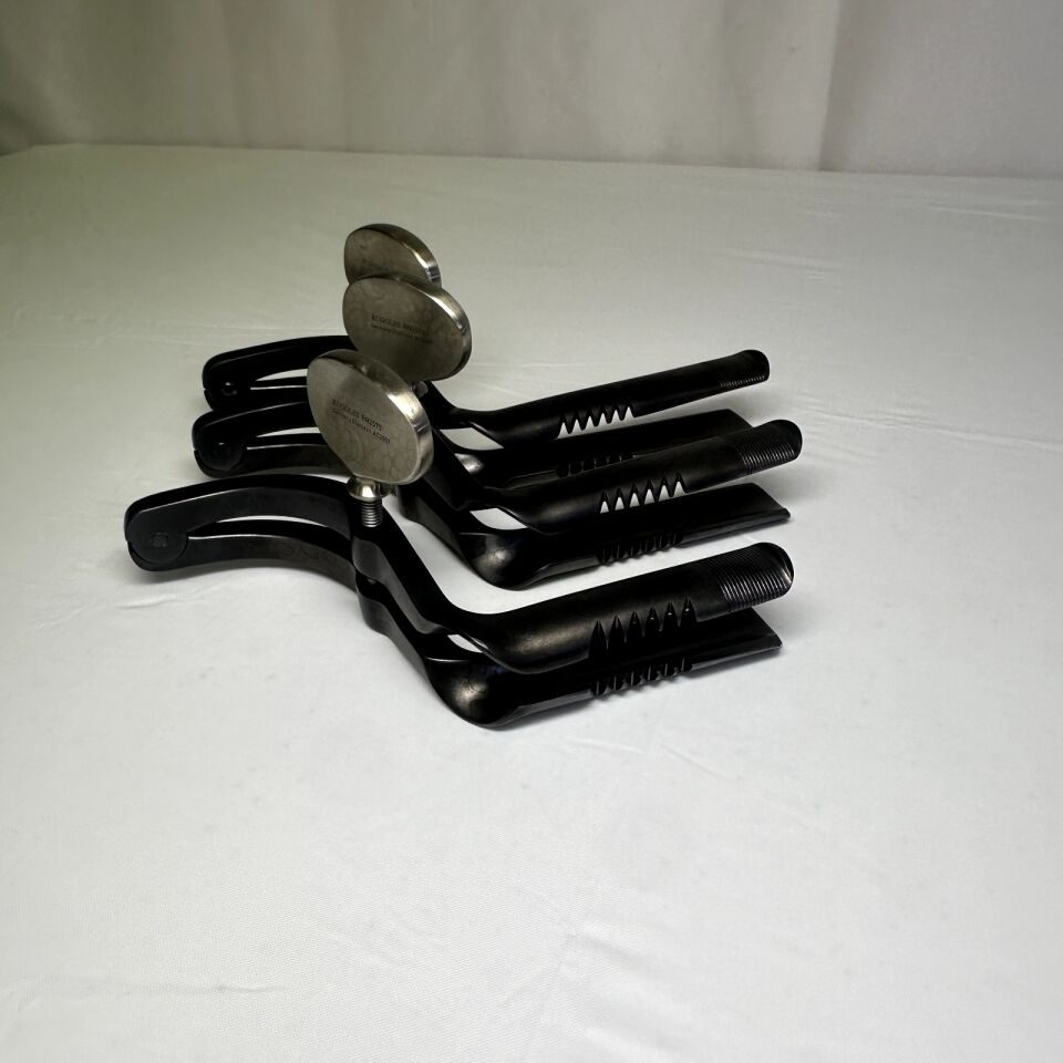RUGGLES Various Set of 3 Transsphenoidal Speculum Black Coated Right Angled — photo 5