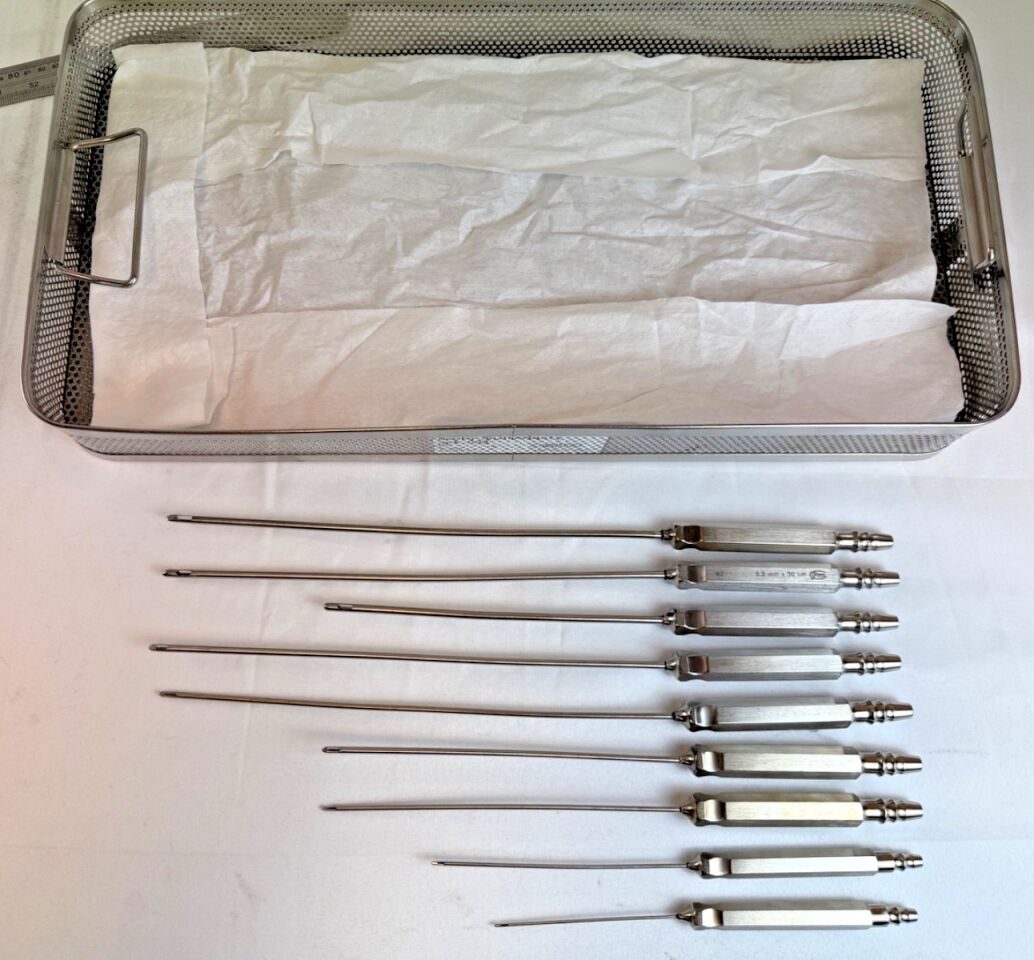 GRAMS Liposuction Cannulas Set of 9 w/ Tray — photo 1