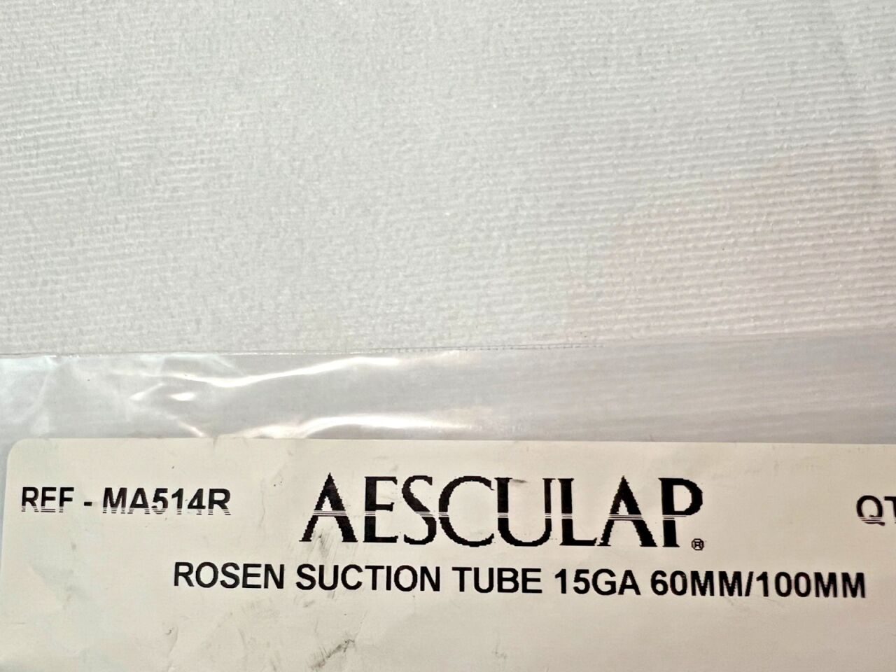AESCULAP MA514R Rosen Suction Tubes 15GA 60mm/100mm Set of 2 — photo 3