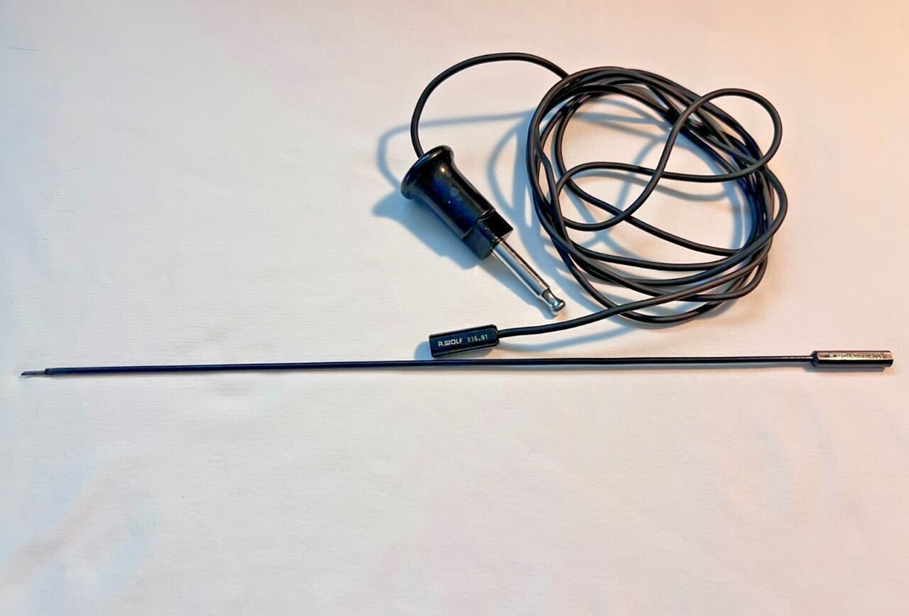 R. WOLF FS2030 Laparoscopic Monopolar Electrode Knife 3mmX320mm w/ 815.91 Cable Probe