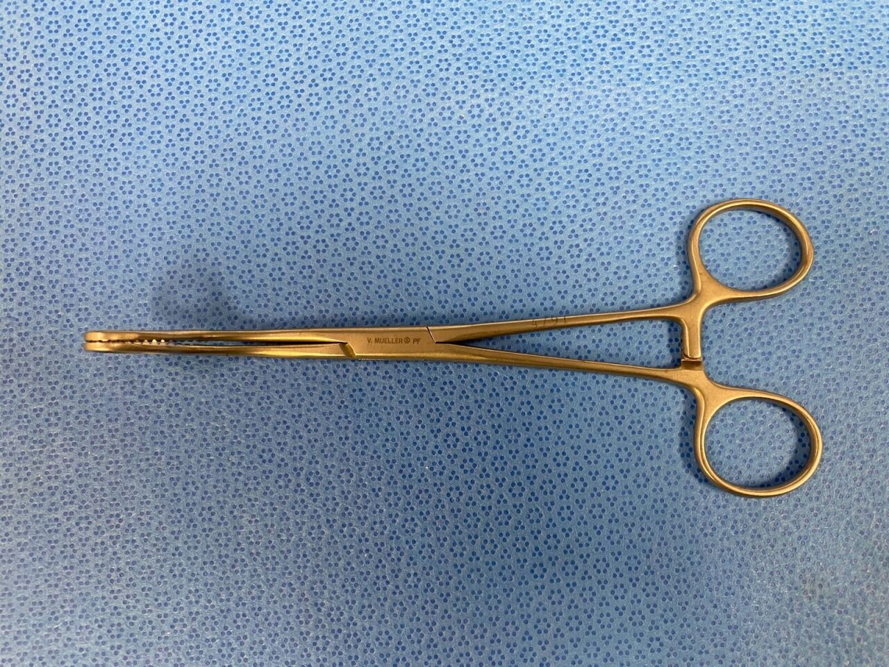 V. MUELLER MO1780 Ballenger Sponge Holding Forceps Curved, Serrated
