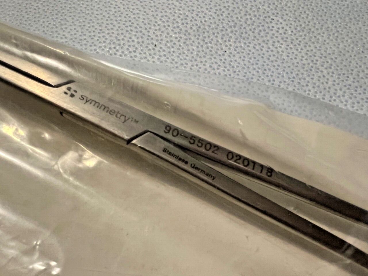 SYMMETRY SURGICAL 90-5502 Kaiser-Pilling Curved Jaw Ring Forceps 12" — photo 2