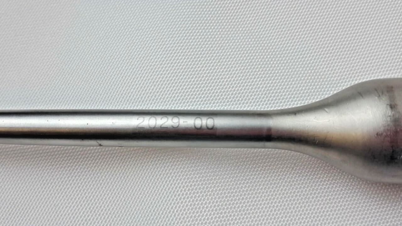 WALLIE HEINIG Lenox Maclaren Size 00 Straight Curette 5mm x 3mm Cup 15" — photo 2