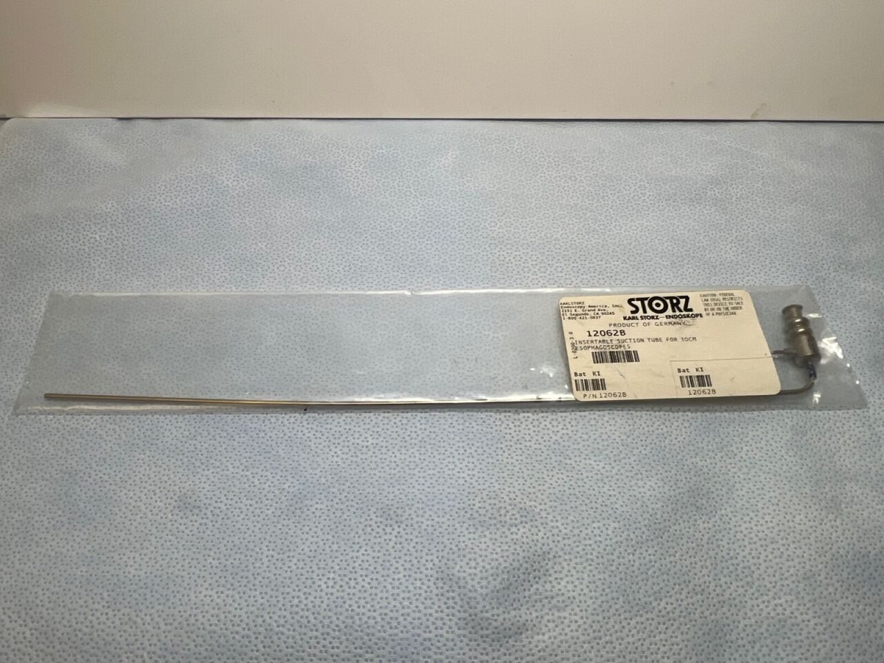 KARL STORZ 12062B Insertable Suction Tube For 30cm Scopes