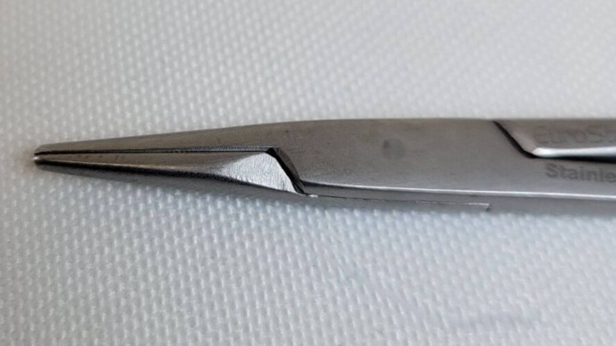 EUROSTAT ES8-6 & ES8-8 Halsted Mosquito Forceps Straight Smooth Jaws Set of 2 — photo 2