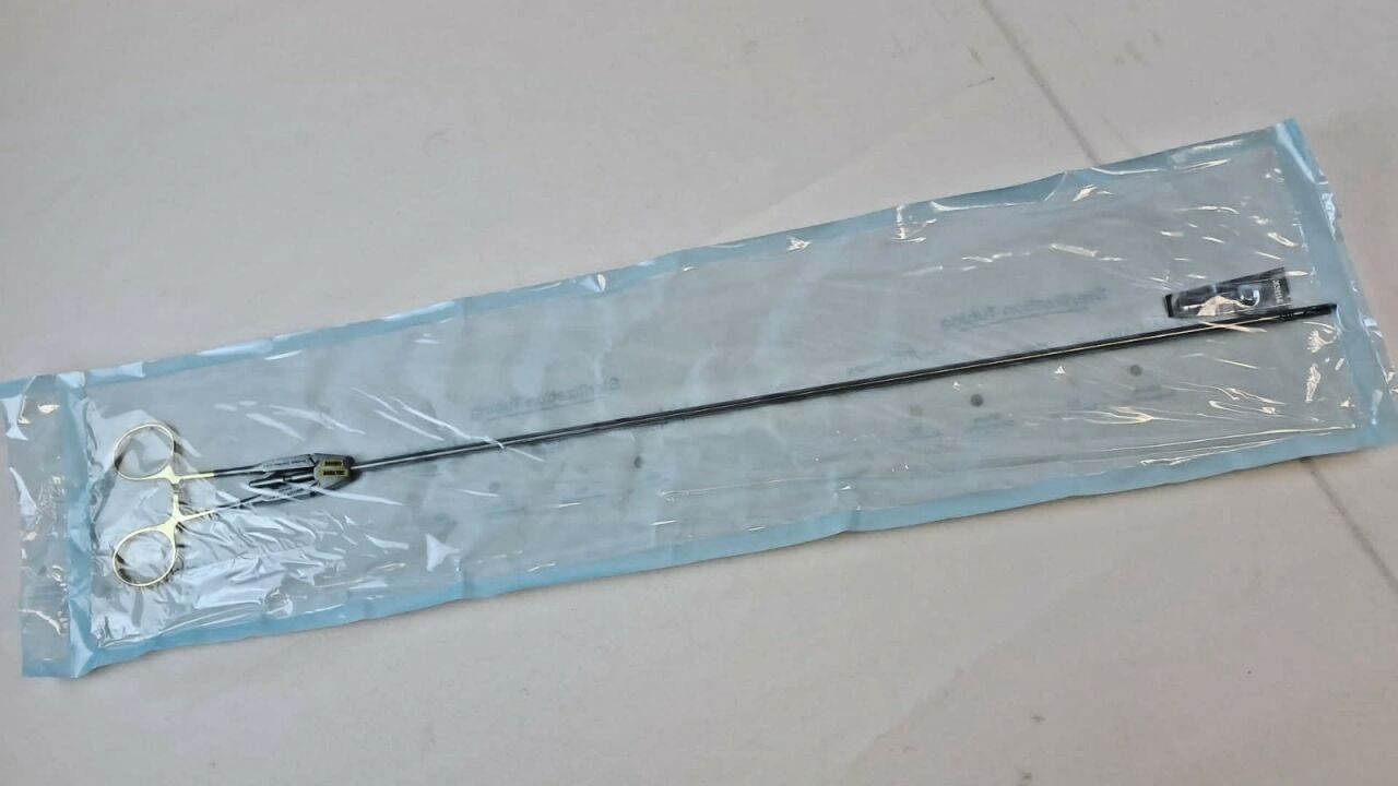 JARIT 600-254 Laparoscopic Needle Holder Curved Left — photo 2