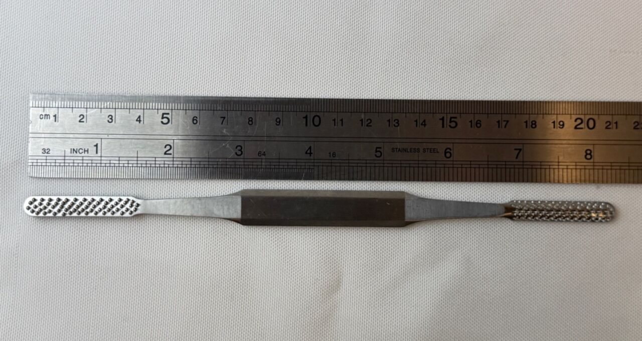 AESCULAP MA418R Fomon Bone Rasp 6.5mm Dual End Fine & Coarse 215mm Orthopedics — photo 8
