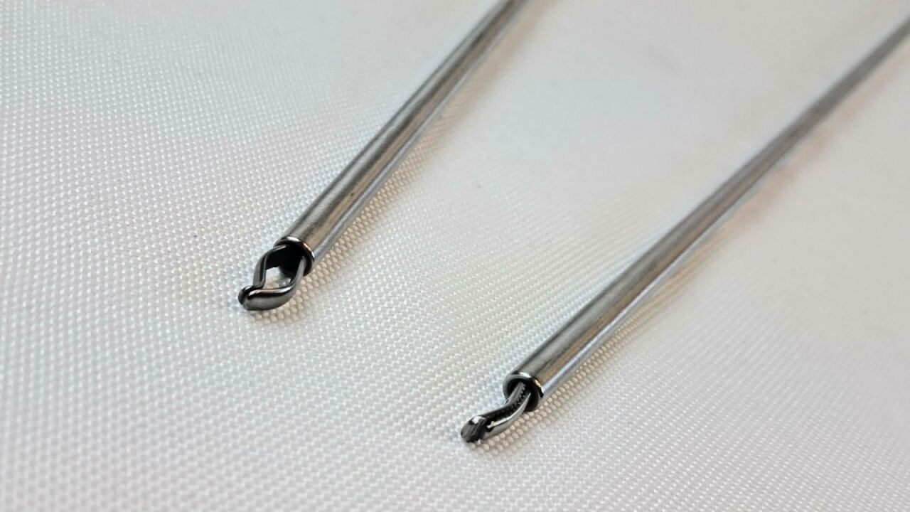 JARIT 615-113 & 615-116 Fallopian Tube Grasping Forceps Set 5mm x 32cm 2Pc Set — photo 4