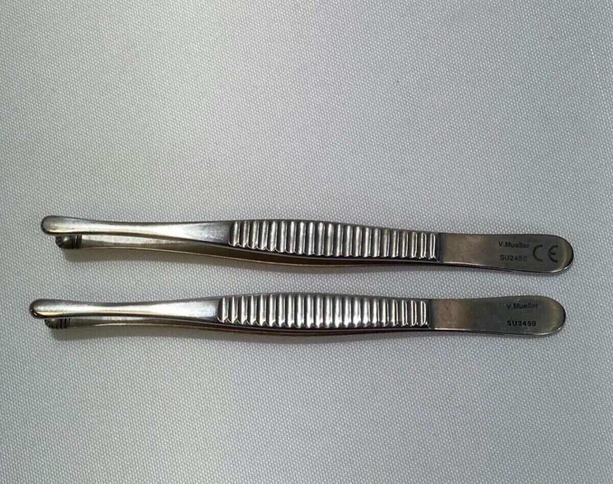 V. MUELLER SU2450 Russian Tissue Forceps 6" Straight