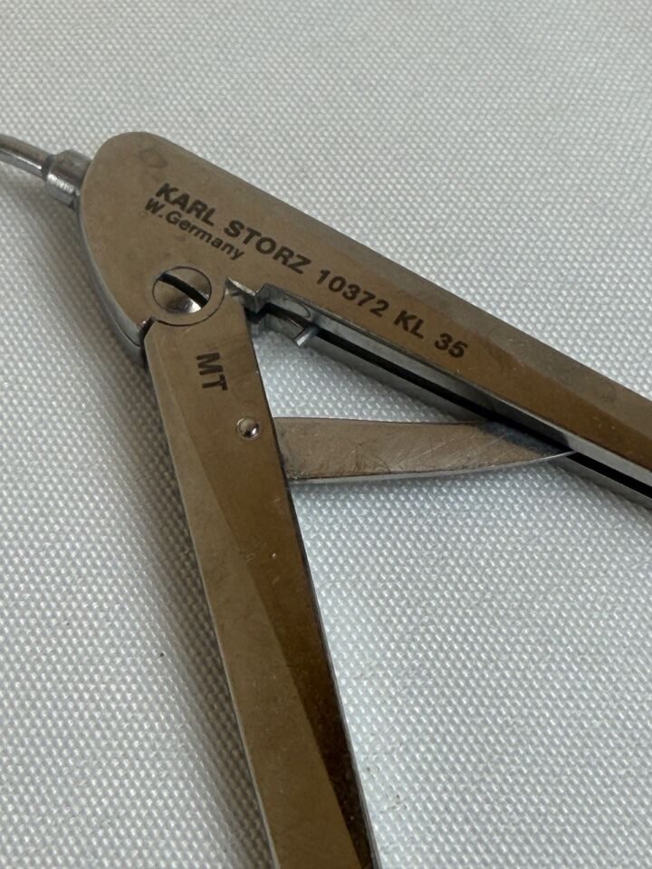 KARL STORZ 10372KL Double Action Jaw Peanut Forceps 1.5mm x 35cm ENT Laryngeal — photo 2