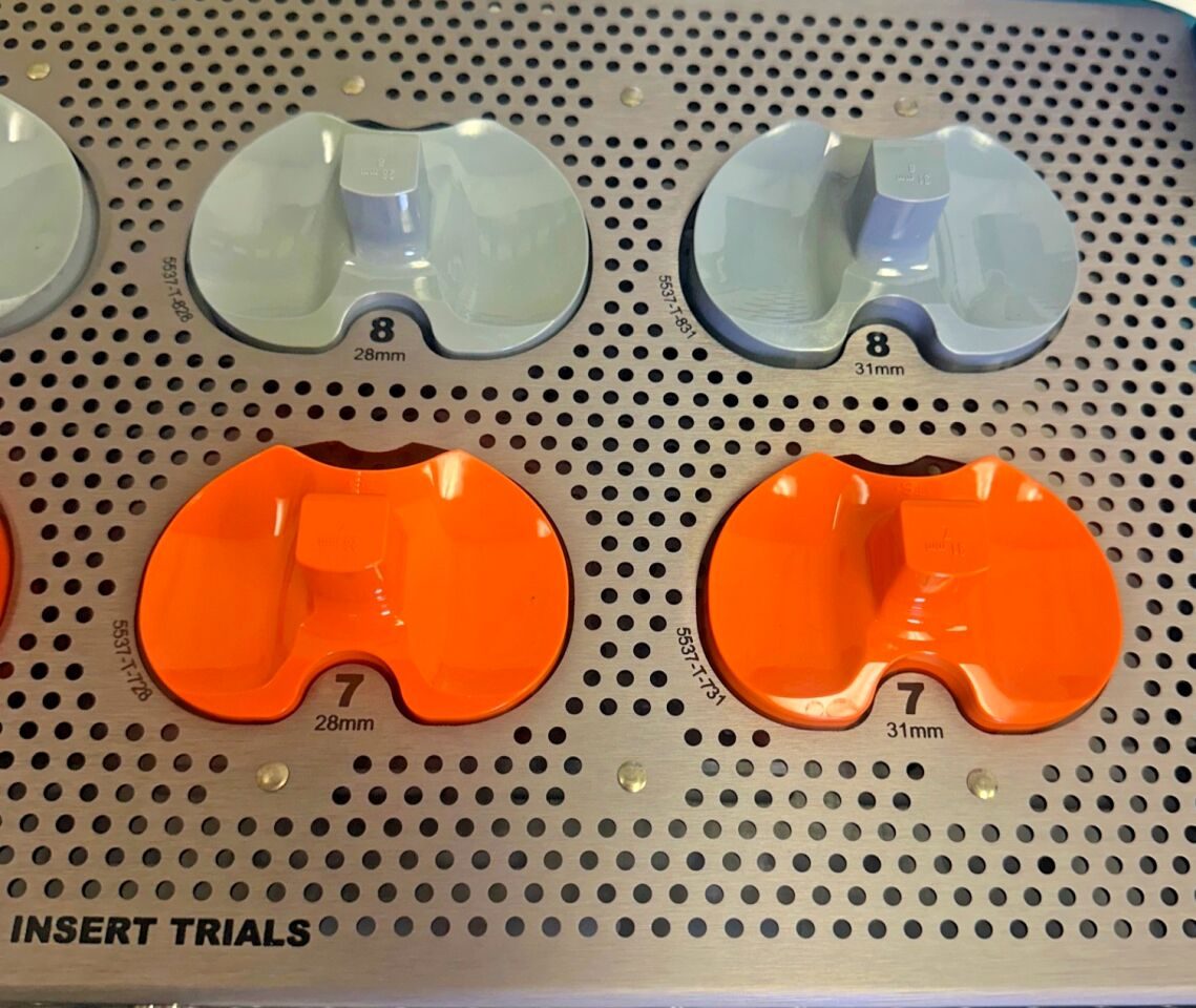 STRYKER Various Triathlon 7 & 8 Max TS+ Insert Trials Set w/ Case — photo 6