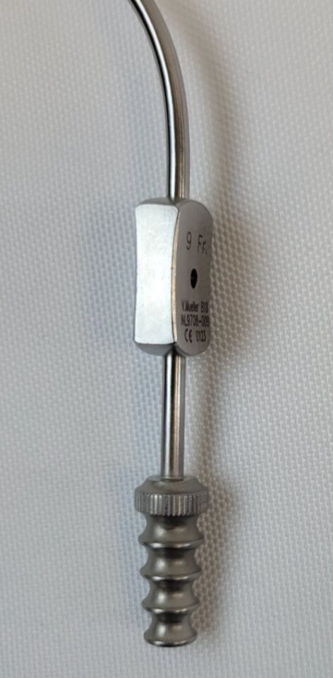 V. MUELLER NL9708-007 & NL9708-009 McCulloch 5" 7/9 Fr Set of 2 McCulloch Suction Tubes — photo 4