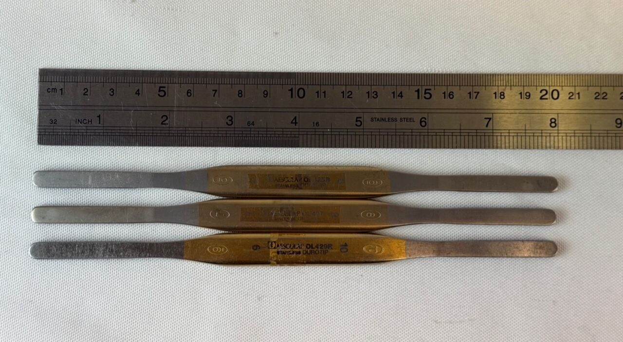AESCULAP OL425 OL427 OL429 Durogrip TC Fomon Rasps Sizes 5-10 — photo 6