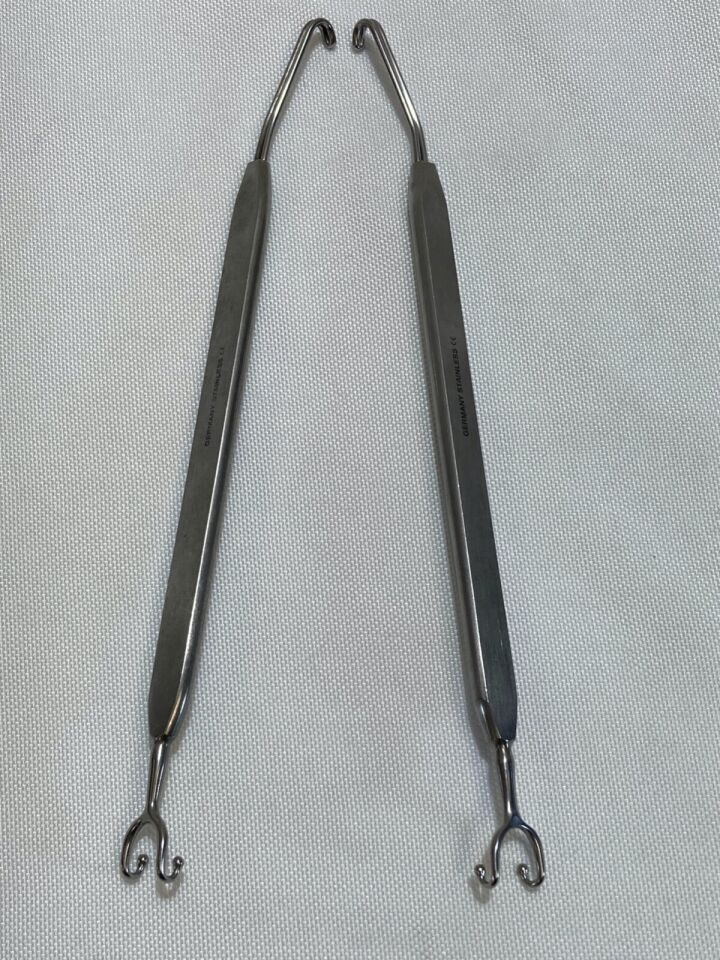 MEDTRONIC 3714451 & 3714452 R/L 172mm ENT Goldman Knife Guide & Retractor — photo 5
