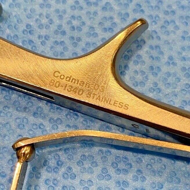 CODMAN 80-1340 Hardy Sella Punch w/ Drainage Holes 40deg X 2mm Up Bite 7" Neuro — photo 2