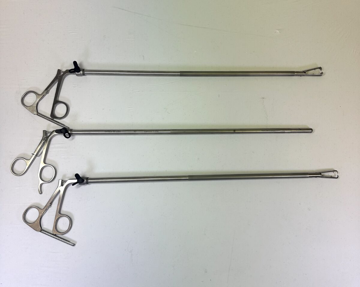 BLUE ENDO  Laparoscopic 13mm Biopsy Spoon & Tenaculum Forceps Set