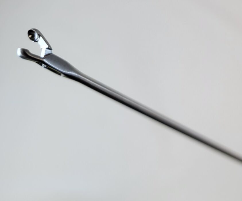 KARL STORZ 8594AM Laryngeal Biopsy Cupped Forceps 2mm Angled Right 45deg — photo 6