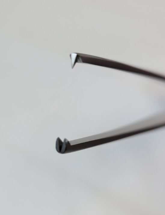 JARIT 130-165 Tissue Forceps Stainless Steel Straight 1x2 Teeth 6" — photo 5