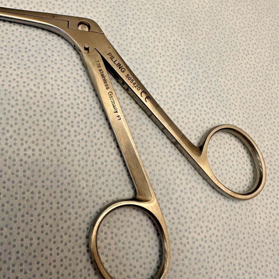 PILLING 505420 Jackson Alligator Grasping Forceps Straight Serrated — photo 3